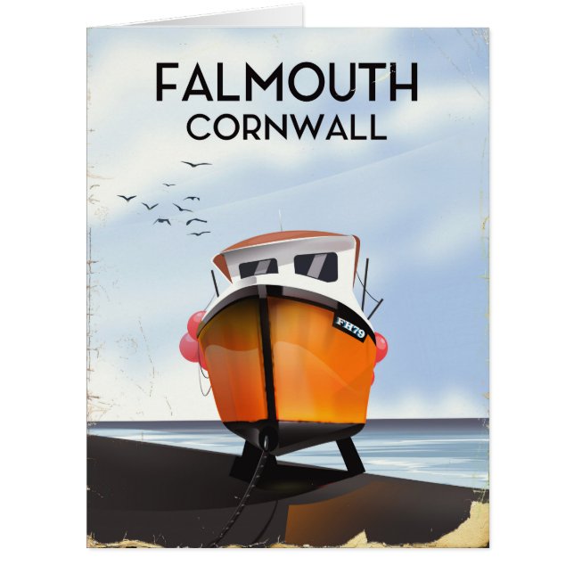 Falmouth Cornouailles Poster de voyage (Devant)