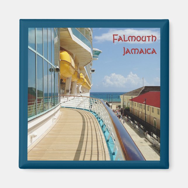 Falmouth Cruise Pier grenzt Magnet (Vorne)