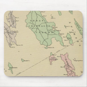 Falmouth Forex, angrenzende Inseln, Casco Bay Mousepad