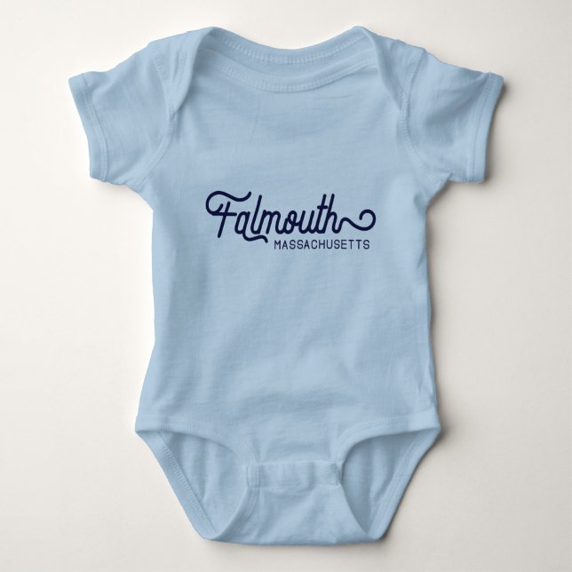 Falmouth Massachusetts Baby Bodysuit Strampler (Vorderseite)