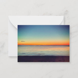 Falmouth Massachusetts Cape Cod Sonnenuntergang Mitteilungskarte