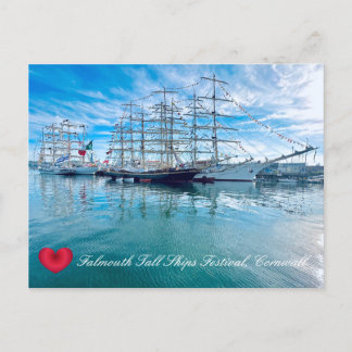 FALMOUTH TALL SHIPS FESTIVAL Cornwall Foto Postkarte