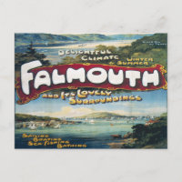 Falmouth Urlaub Retro Bild Reisen