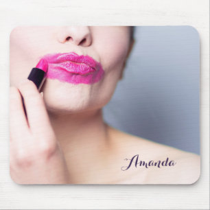 Falsch angebrachtes Lipstick-individuelle Name-Mou Mousepad