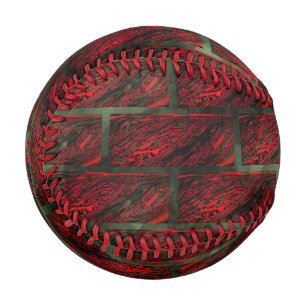 Falsch belichtete Ziegelwand oder Fliesen, die sie Baseball