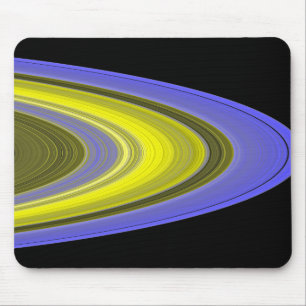 Falsch-Farbebild von Saturns Ringen Mousepad