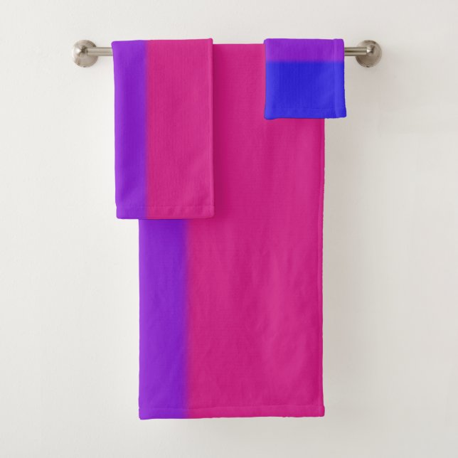 Falsche Bisexuelle Flagge Badhandtuch Set (Insitu)