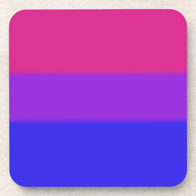 Falsche Bisexuelle Flagge Untersetzer (Vorderseite)