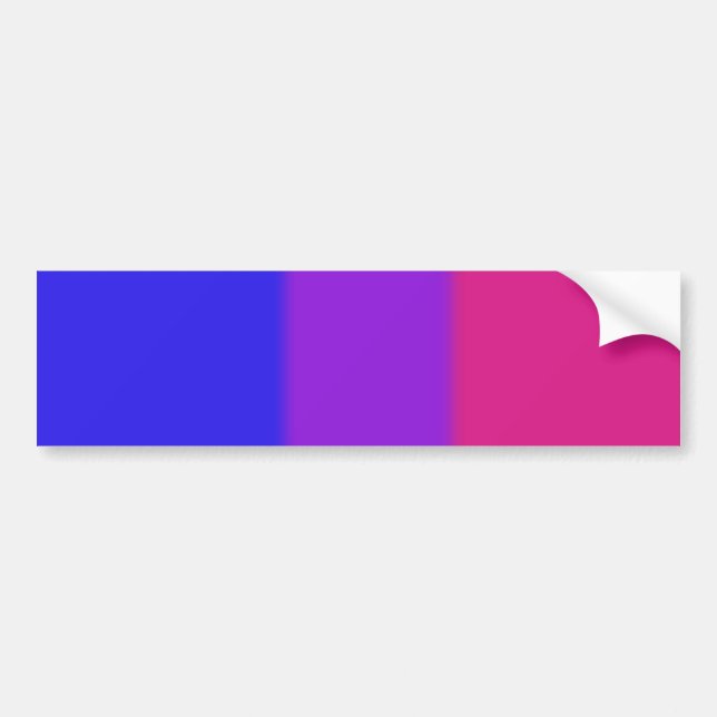 Falsche Bisexuelle Flagge Version 2 Autoaufkleber (Vorne)