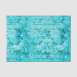 Falsche Blue-Rose-Collage Seidenpapier