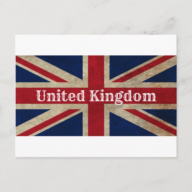 Falsche britische Flagge Postkarte (Vorderseite)