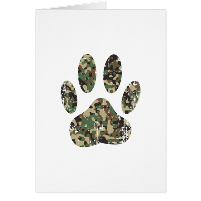 Falsche Camouflage Dog Paw Print (Vorne)