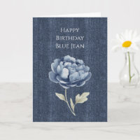 Falsche Denim-Blue-Jean-Blume