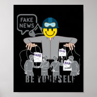 Falsche Fake-Nachrichten Verschwörungen Illusion d