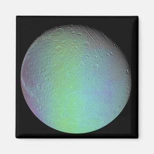 Falsche Farbansicht von Saturns Mond Dione Magnet