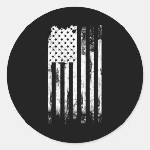 Falsche Flagge der USA Runder Aufkleber