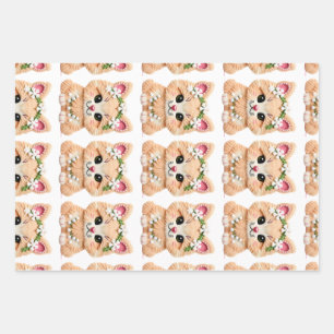 Falsche Garn-Kerben-Haken-Weihnachtskatze – Cozy H Geschenkpapier Set