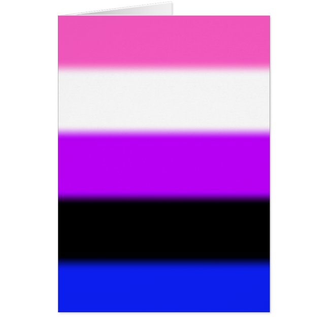Falsche Genderfluid-Stolperflagge (Vorne)