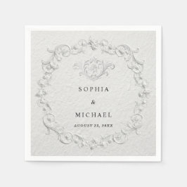 Falsche geprägte Blumen Hochzeitsservietten Serviette