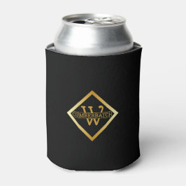 Falsche Gold-Achsen-Monogramm – Schwarz & Gold Dosenkühler