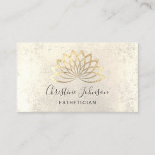 FALSCHE GOLD FOIL LOGO VISITENKARTE