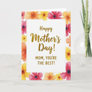Falsche Gold-Happy-Motherday-Karte Karte