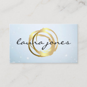 Falsche Gold lackierte Kreis Designer Visitenkarte