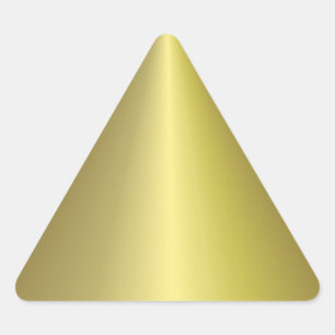 Falsche Gold Personalisierte Leere Vorlage Elegant Dreieckiger Aufkleber