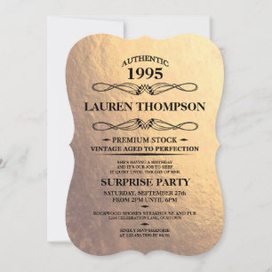 Falsche Goldfolie Etiketten Party Einladungen