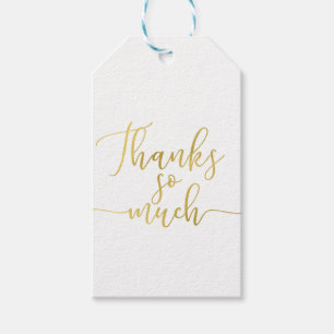 Falsche Goldfolie Schrift Danke Vielen Dank Geschenkanhänger