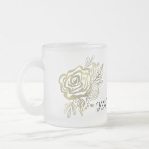 Falsche Goldfranzösische Rosenblume Mattglastasse