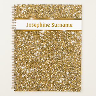 Falsche goldgelbe Glittertextur & benutzerdefinier Planer