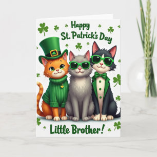 Falsche Goldkatzen St. Patricks Tag Karte