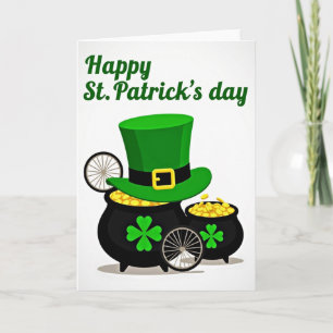 Falsche Goldmünzen St. Patricks Day Karte