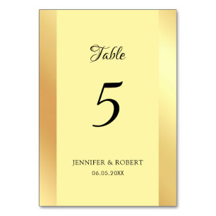 Falsche Goldvorlage Elegante Schrift Handgeschrieb Tischnummer