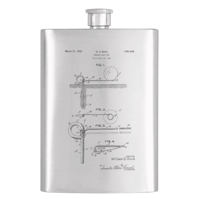 FALSCHE GOLF T-SHIRT BAG - Trinkflasche Flachmann (Vorderseite)