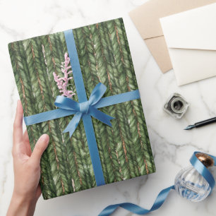 Falsche grüne Webfäden Geschenkpapier