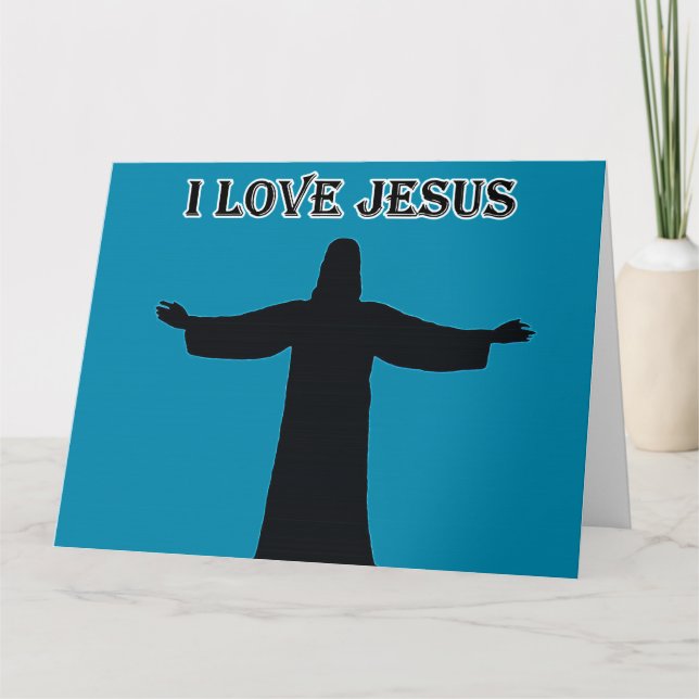Falsche Grußkarte in Liebe jesus Karte (Vorderseite)