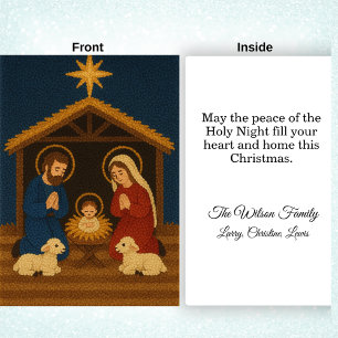 Falsche Haken-Häkeln Heilige Familie Weihnachten G