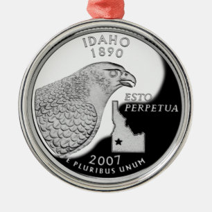 Falsche Idaho-State-Quarter-Münze Silbernes Ornament
