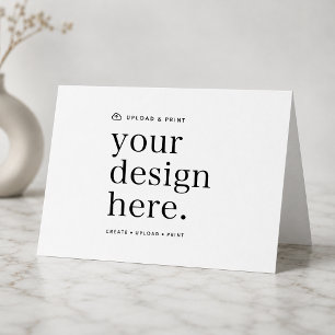 Falsche Karte Ihr Design hochladen 5" x 7"