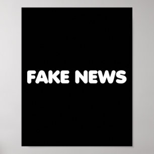 Falsche Nachrichten Medien Politik Trump Unterstüt Poster