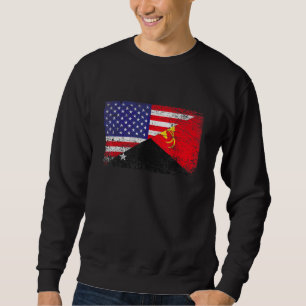 Falsche Papua-Neuer Guinea-Flag und amerikanische Sweatshirt