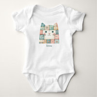 Falsche Patchwork-Pastell-Hütte-Kitty-Gesicht