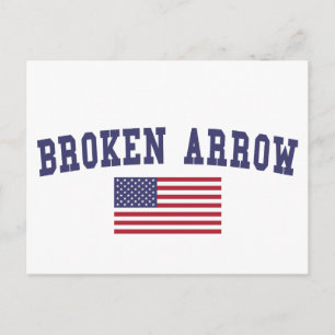 Falsche Pfeil-US-Flagge Postkarte