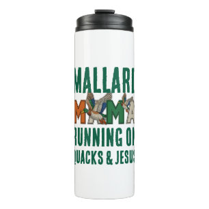 Falsche Rhinestone MALLARD MAMA Thermosbecher