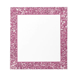 Falsche rosa Glittertextur Aussehens-Grafik Notizblock