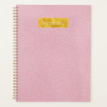 Falsche rosa Ledertextur mit goldenem Folienbanner