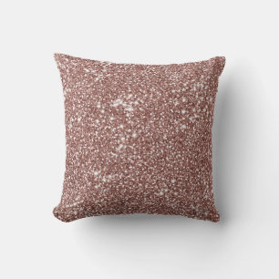 Falsche Rose-Gold-Rosa-Glitter-Textur Kissen