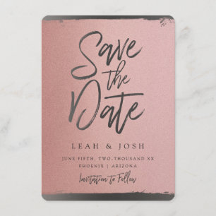 Falsche Roségold Hochzeitseinladungskarte Einladung
